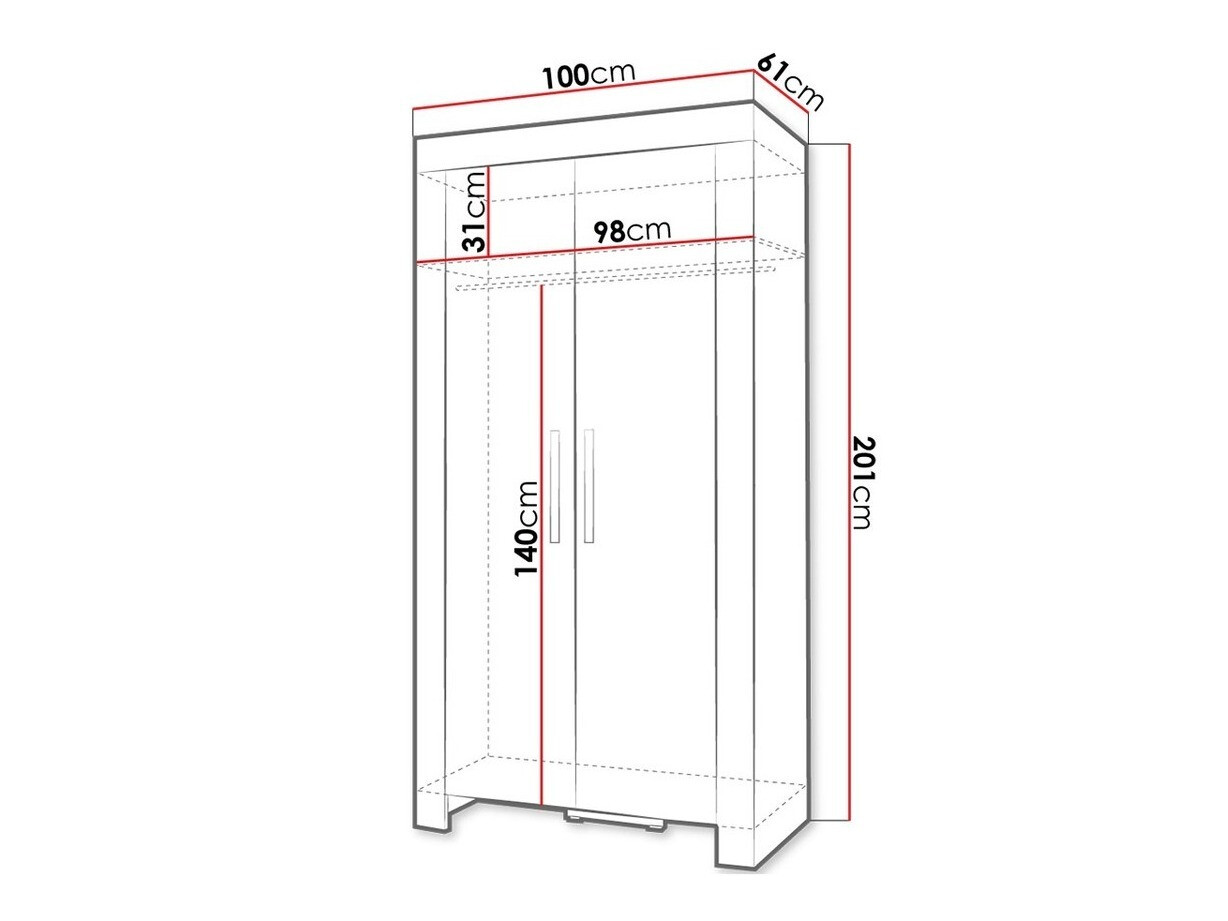 Spinta Melfeli 100 (Sonomos ąžuolas)