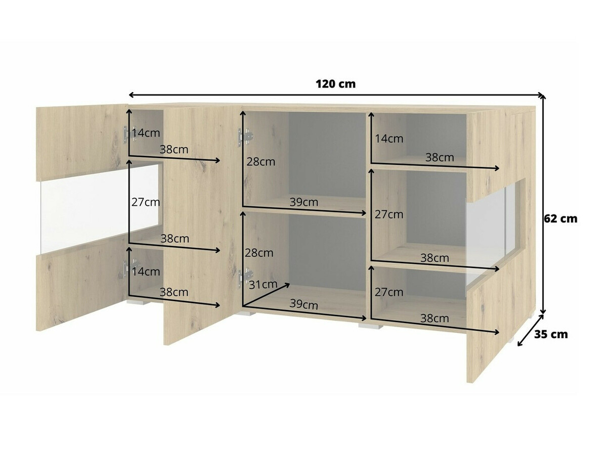 Spintelė Revmiru 102 (Balta + Votan ąžuolas)