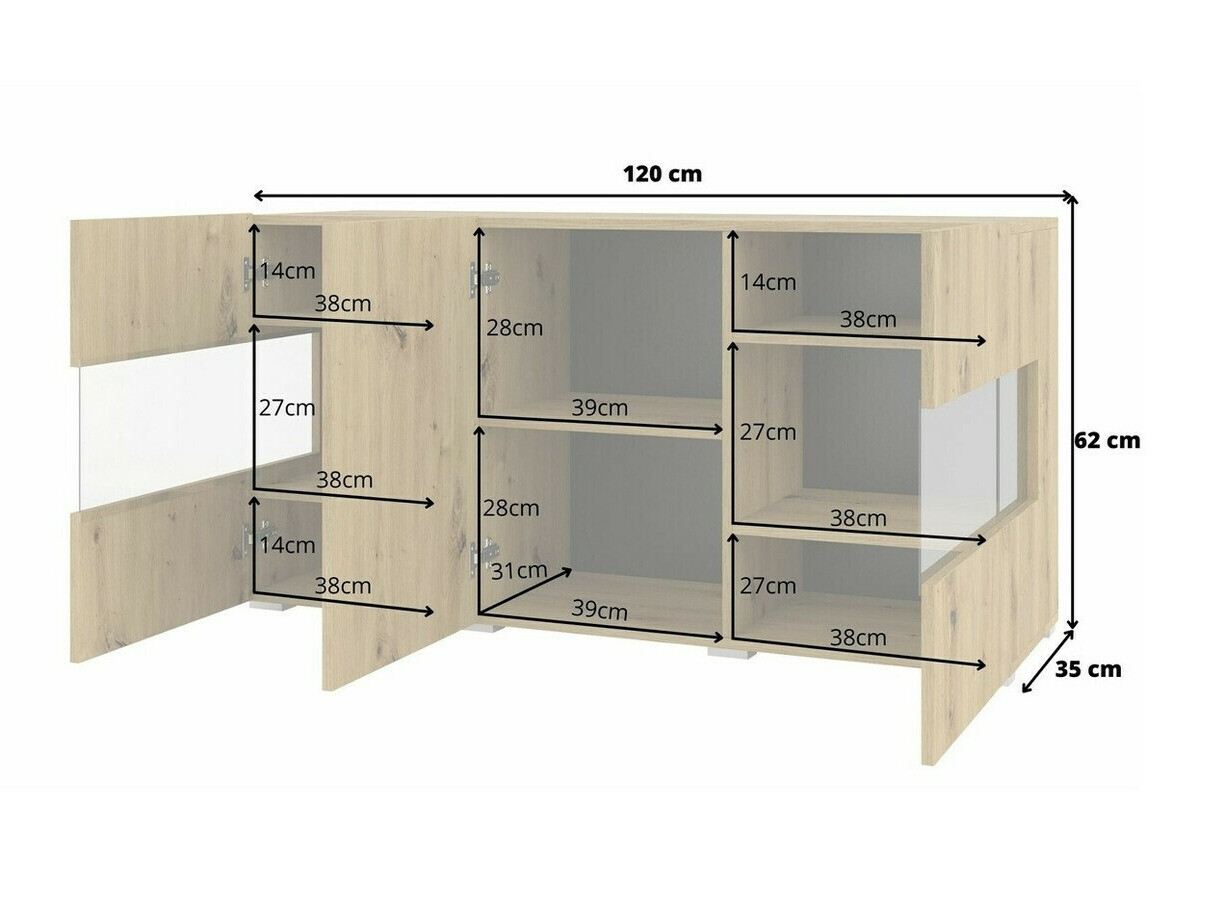 Spintelė Revmiru 102 (Juoda + Votan ąžuolas)