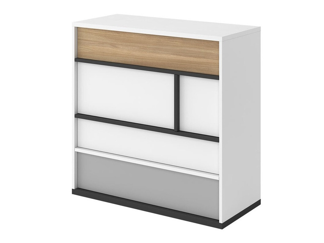 Baltos vaikų kambario komodos