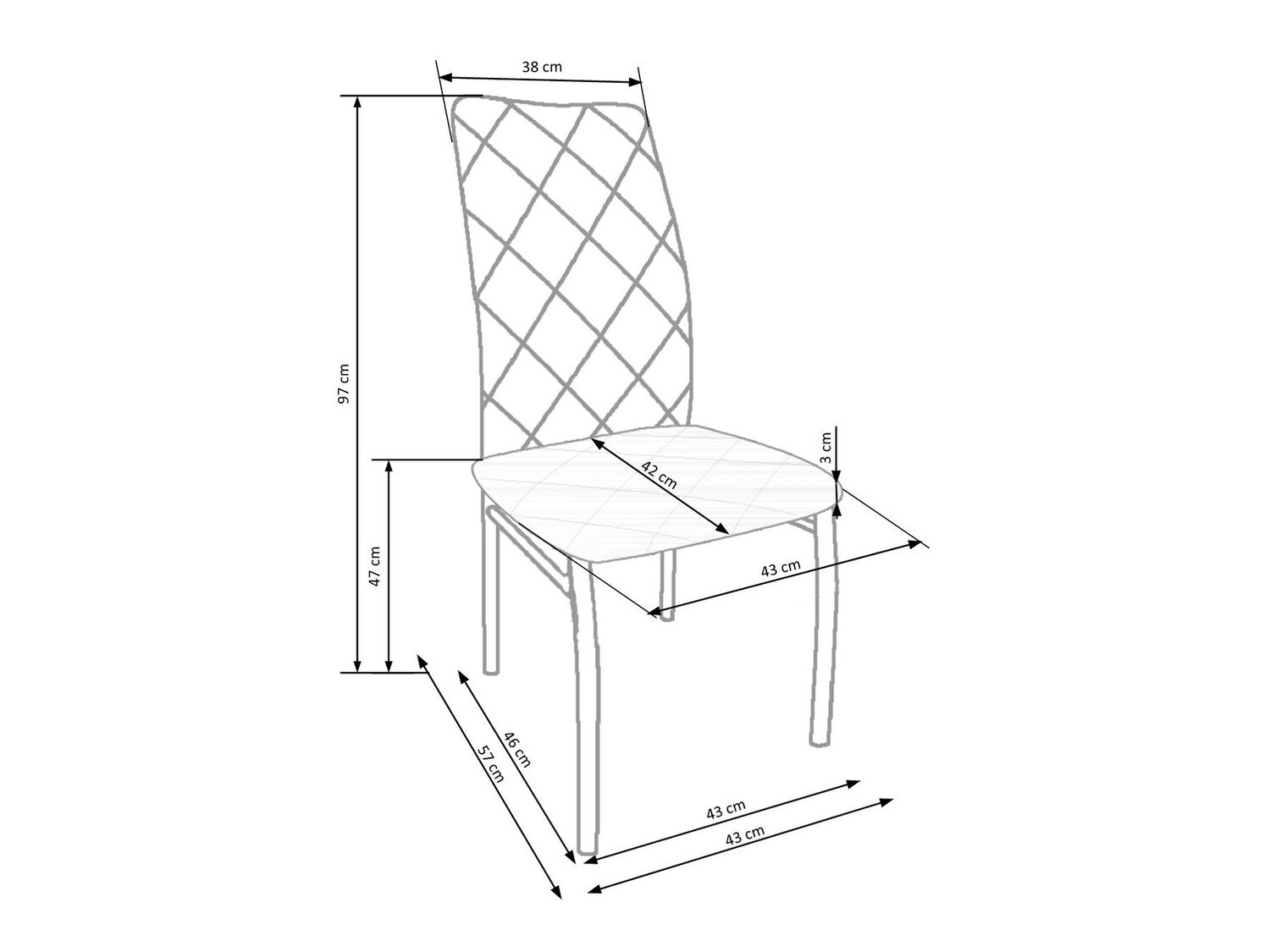 Kėdė Houston 525 (Tamsi pilka)