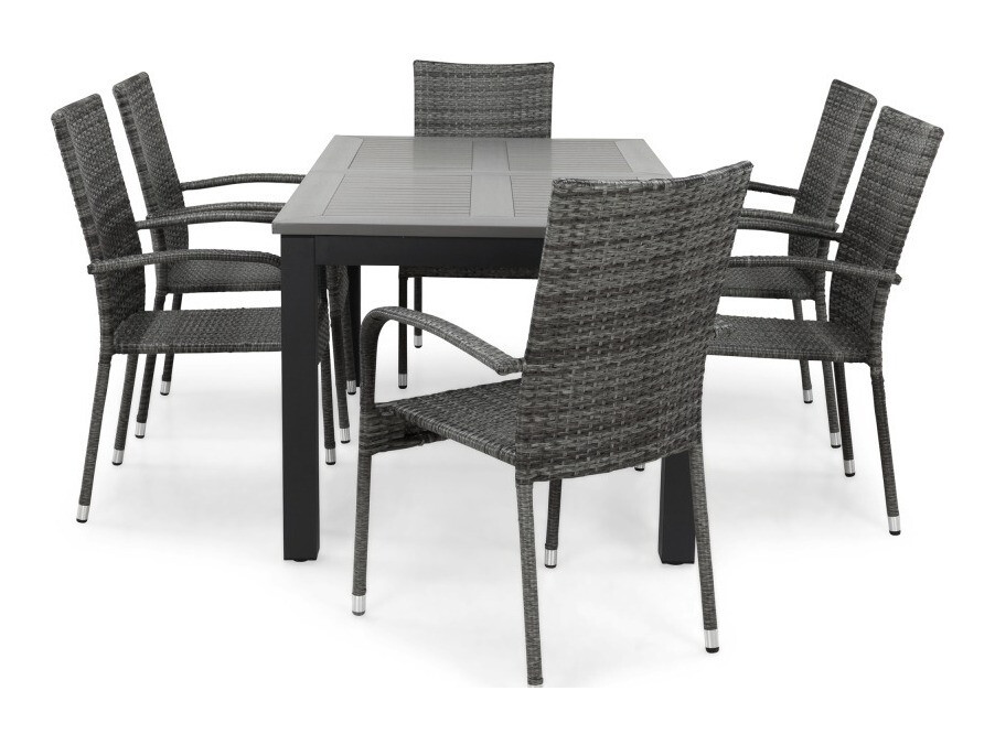Stalo ir kėdžių komplektas Comfort Garden 1329 (Pilka)