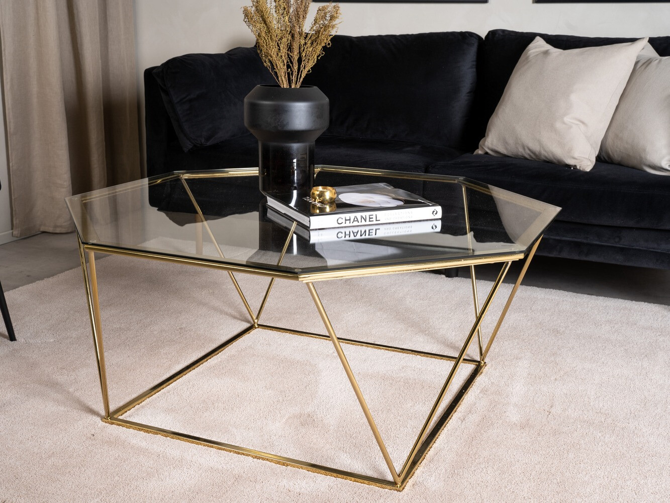 Žurnalinis staliukas Dallas 4211 (Auksinė)