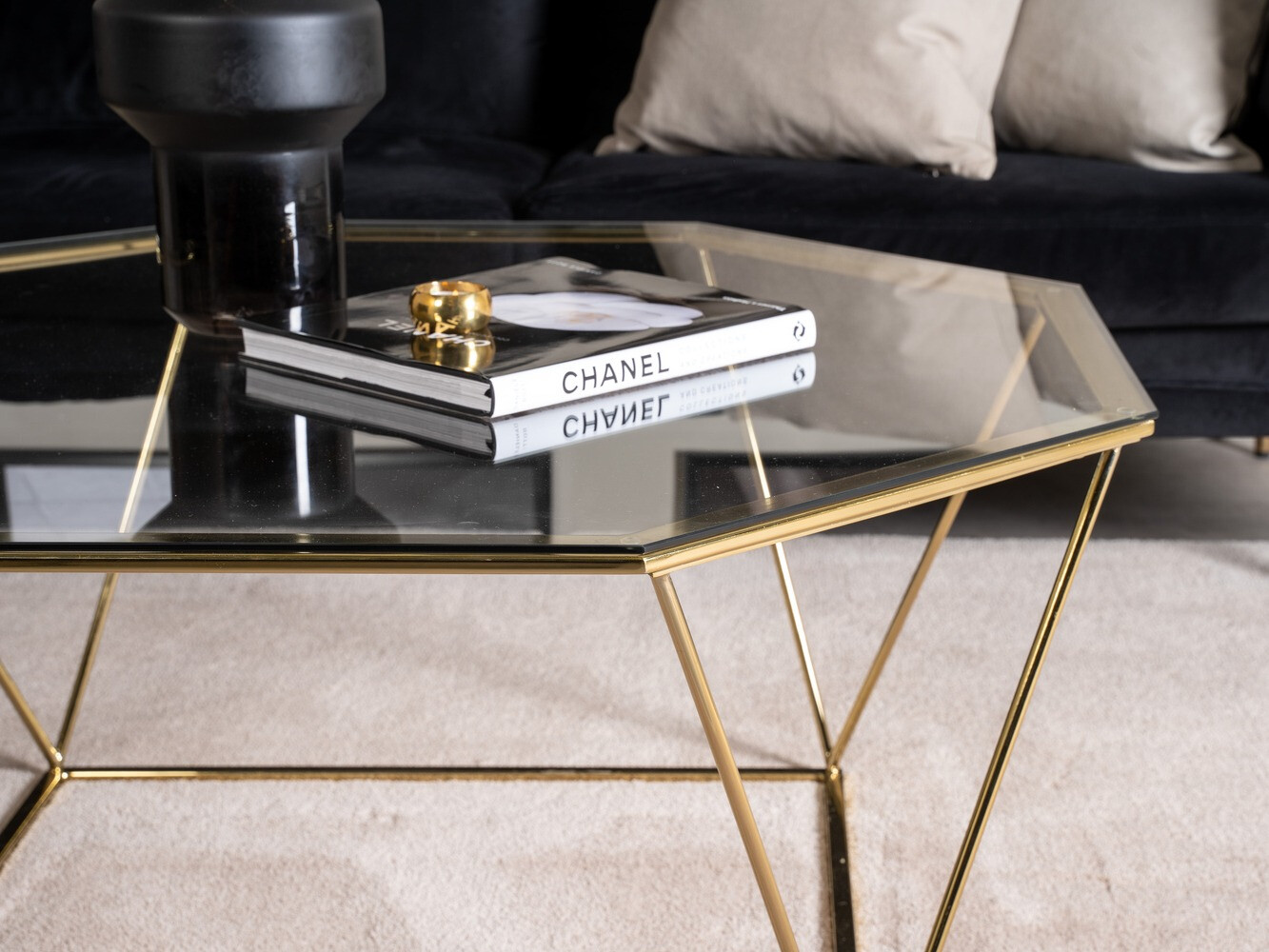 Žurnalinis staliukas Dallas 4211 (Auksinė)