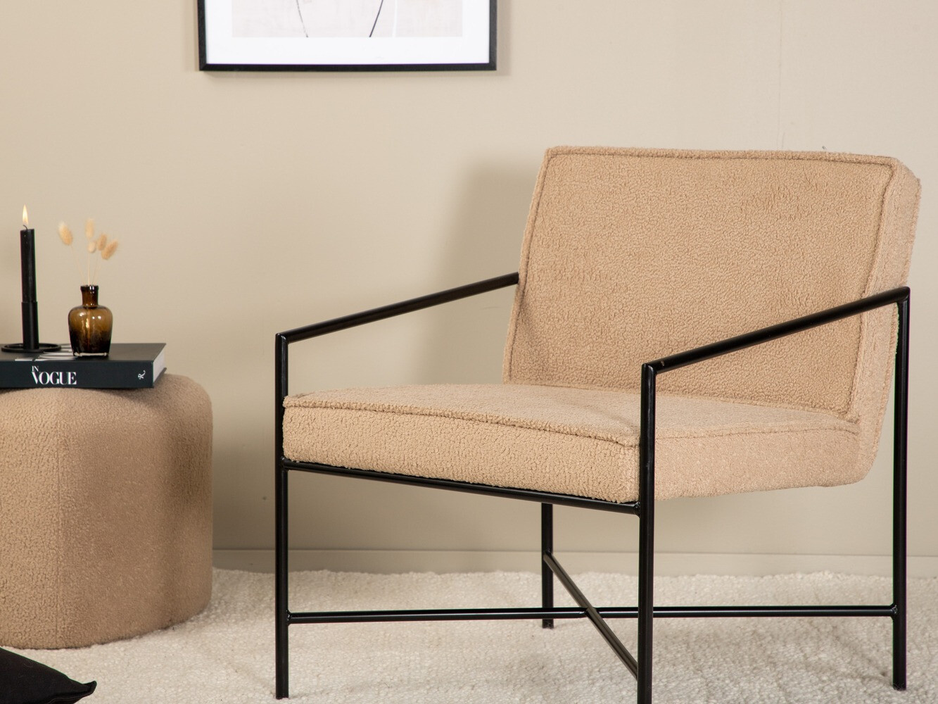 Fotelis Dallas 1707 (Ruda + Juoda)