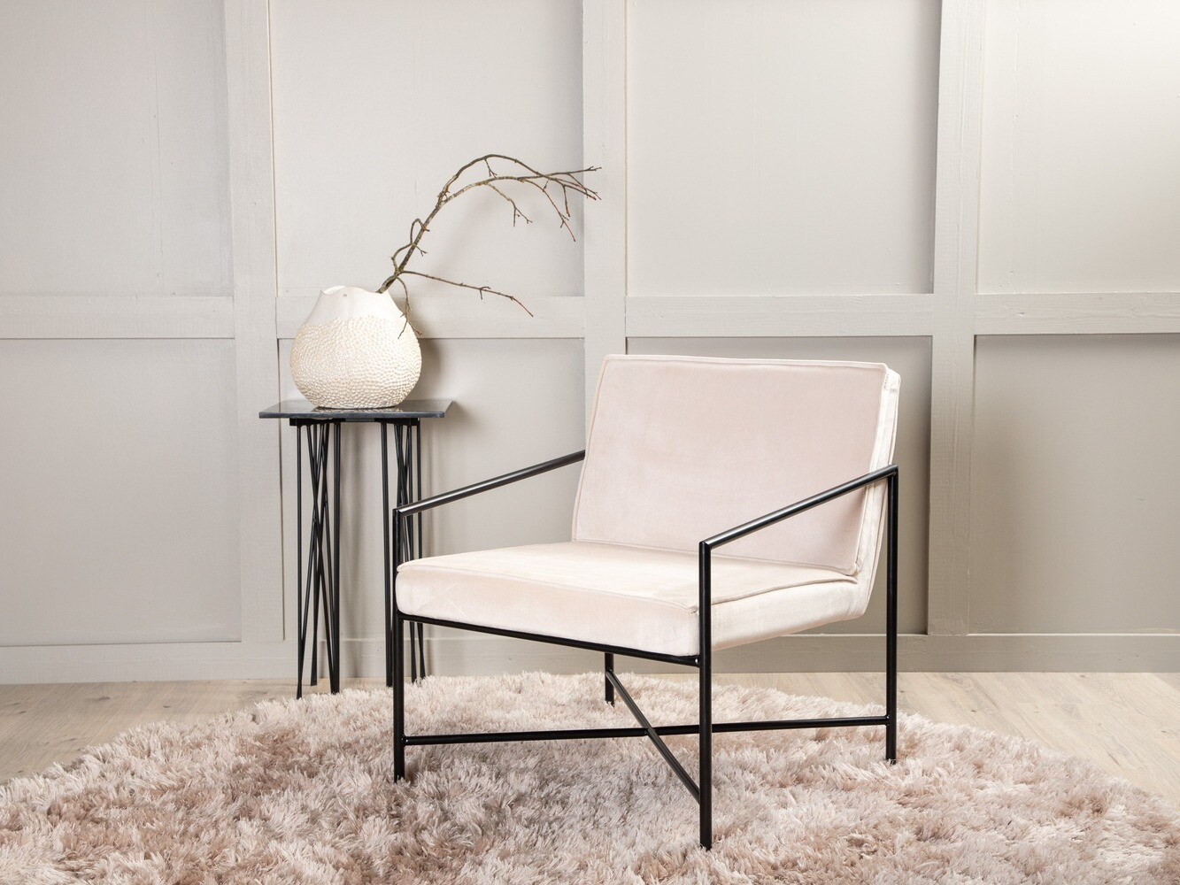 Fotelis Dallas 1707 (Smėlinė +Juoda)