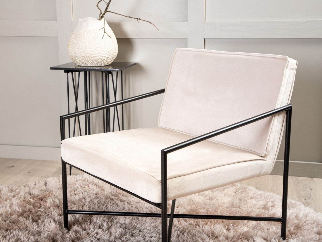 Fotelis Dallas 1707 (Smėlinė +Juoda)