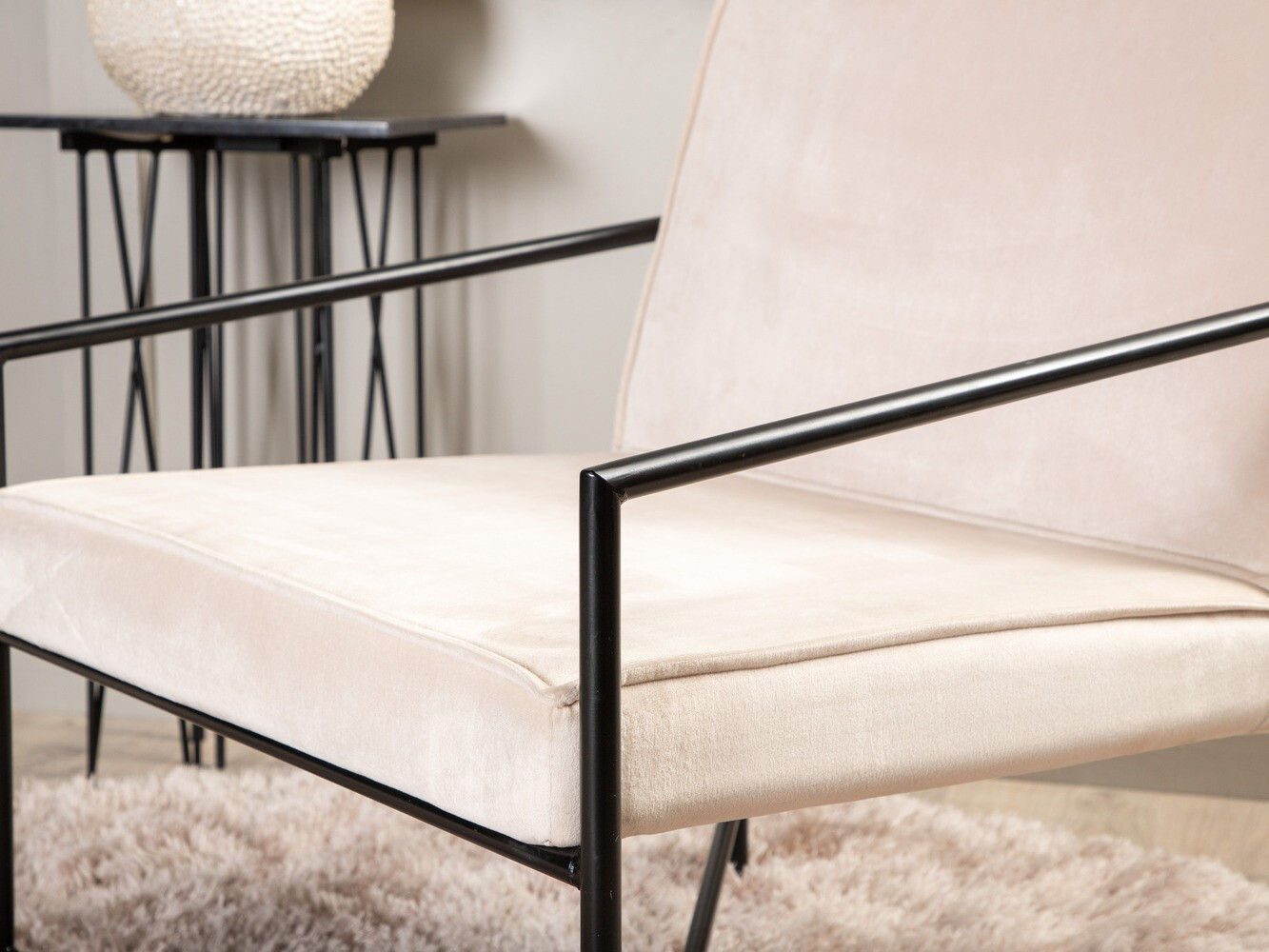 Fotelis Dallas 1707 (Smėlinė +Juoda)