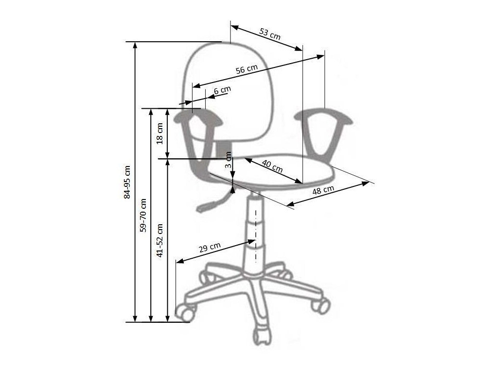 Vaikiška kėdė Houston 210 (Pilka)