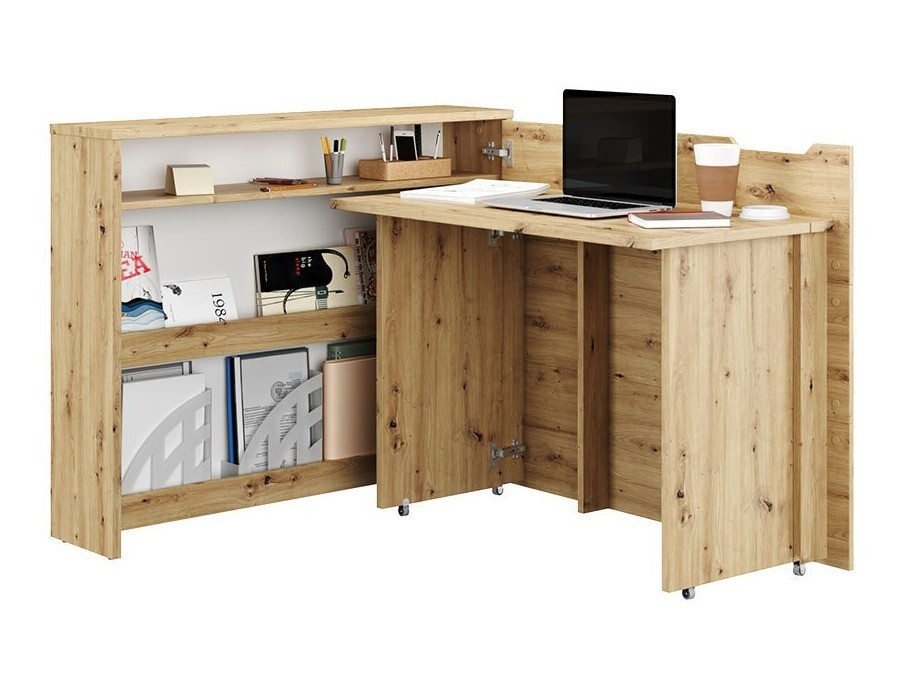 Kampinis darbo stalas Concept Pro Lenart Levfere 101 (Artisan ąžuolas)