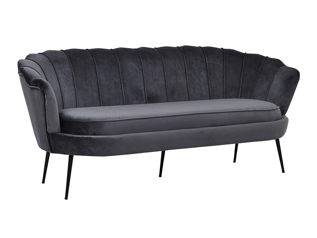 Sofa Dallas 2917 (Tamsi pilka + Juoda)