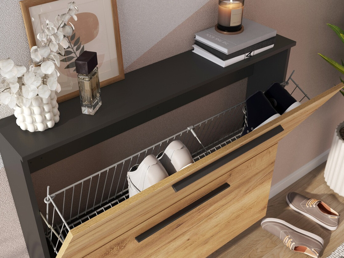 Batų dėžė Sacramento 349 (Navarra ąžuolas + Grafitas)