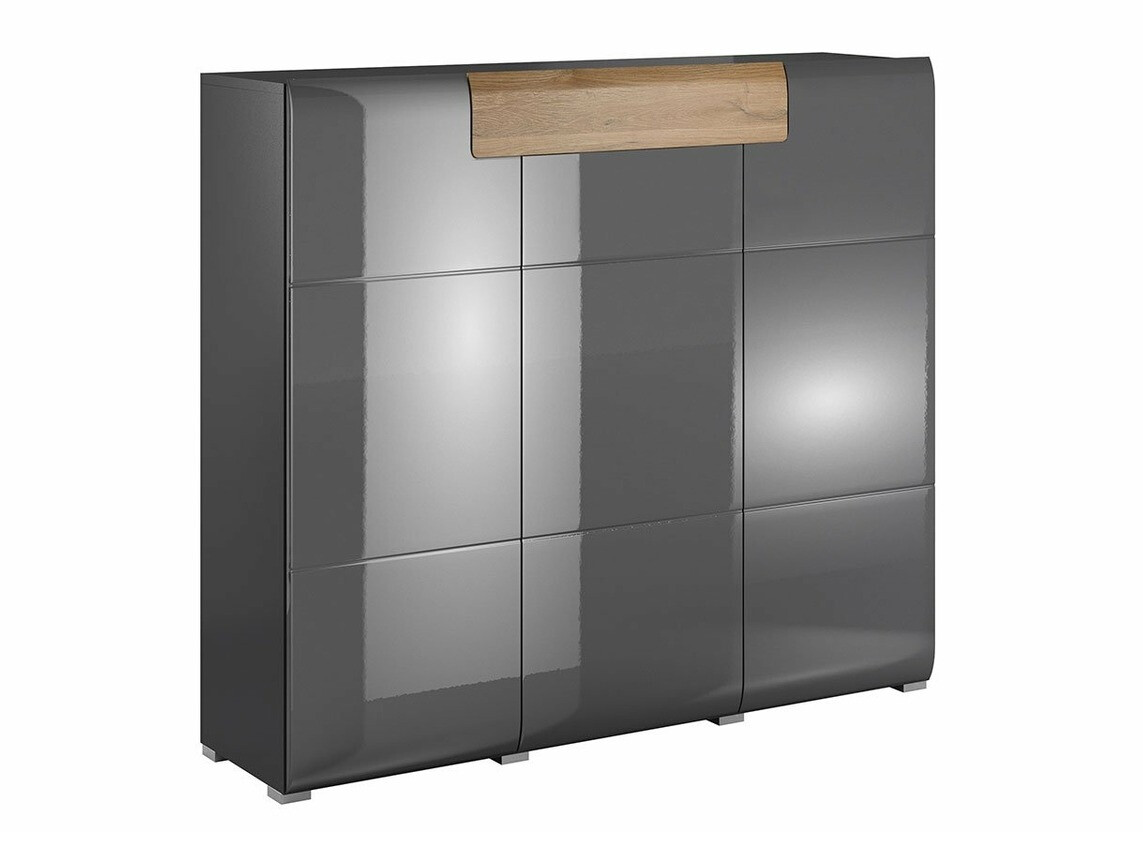 Komoda Torsone 112 (Antracitas + Gloss antracitas + Grandson ąžuolas)