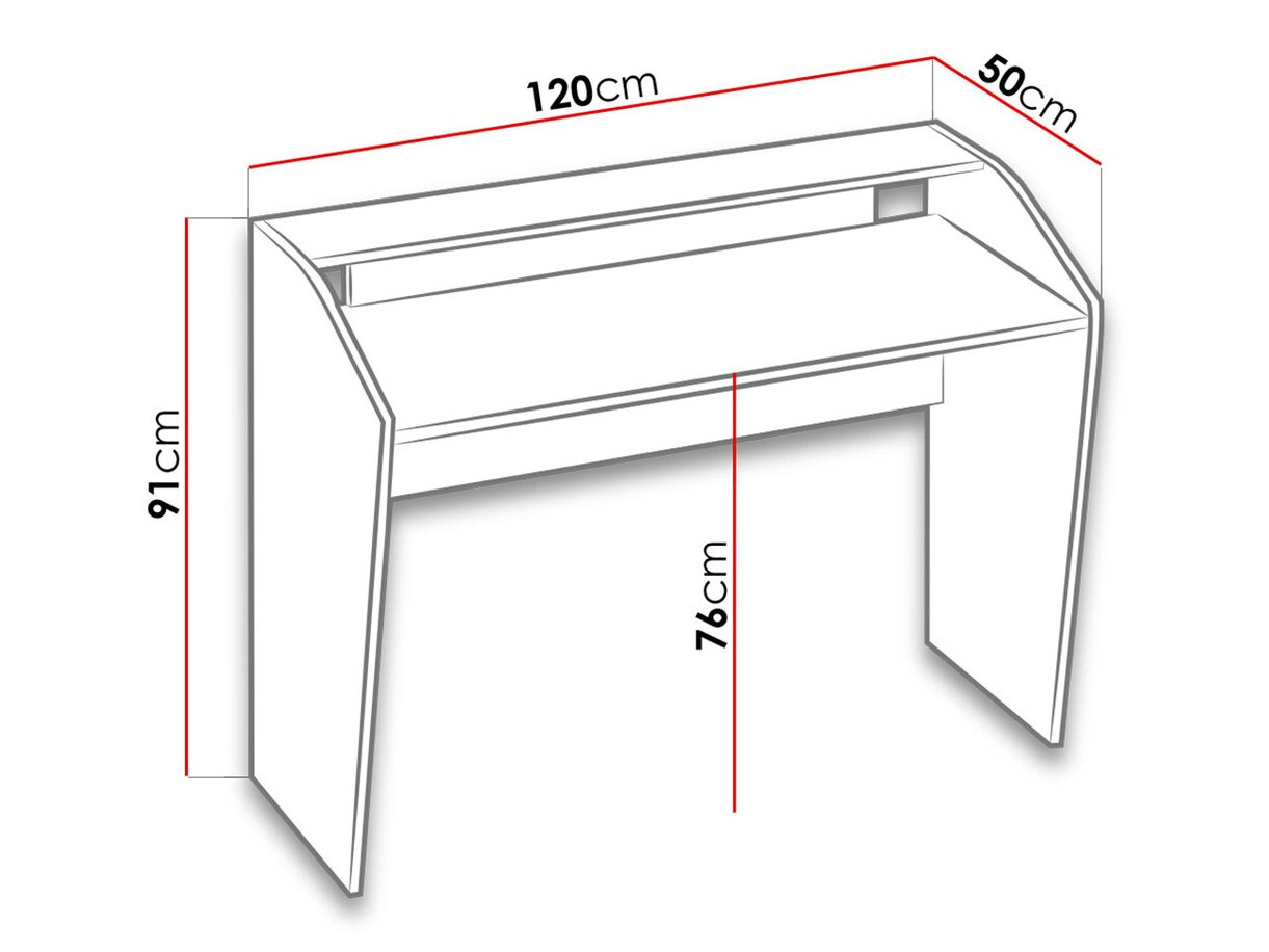 Darbo stalas Lorlare 103 (Balta + Pilka)