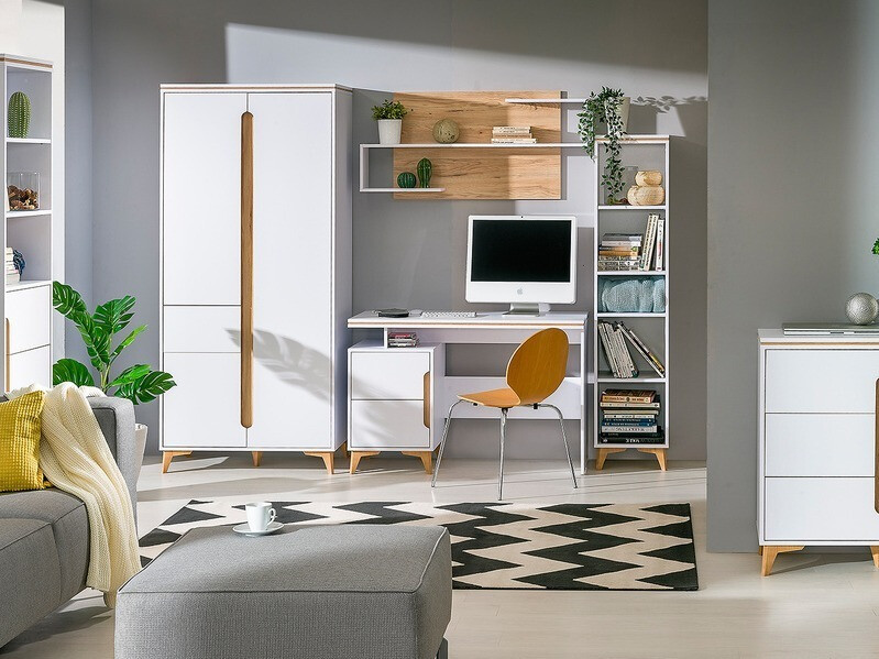 Darbo stalas Ogden H109 (Balta + uosis)