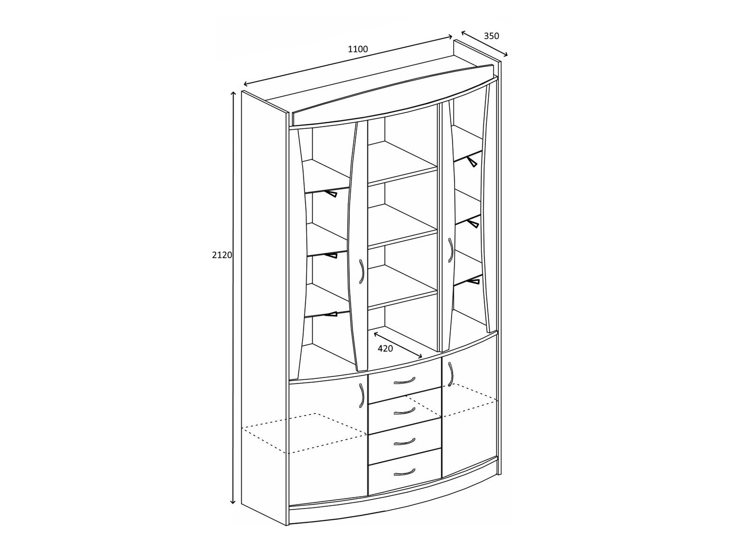 Svetainės komplektas Omaha A111 (Trufel ąžuolas)