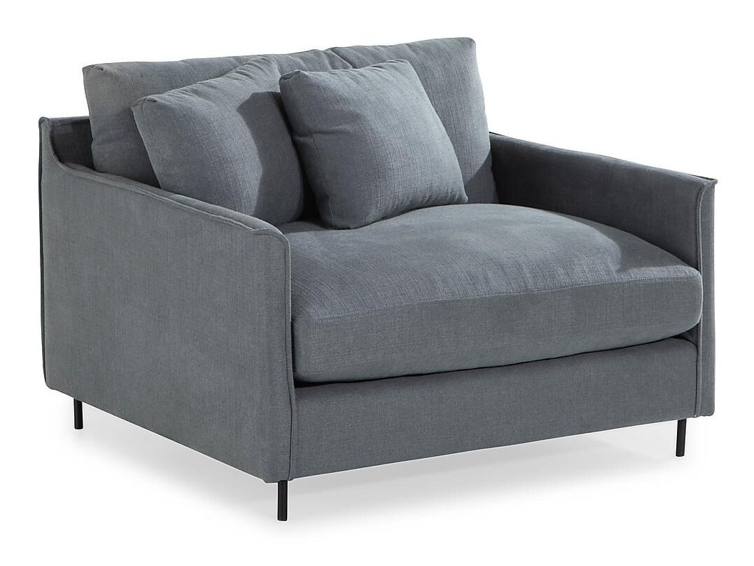 Minkštų baldų komplektas Riverton 444 (Pilka)