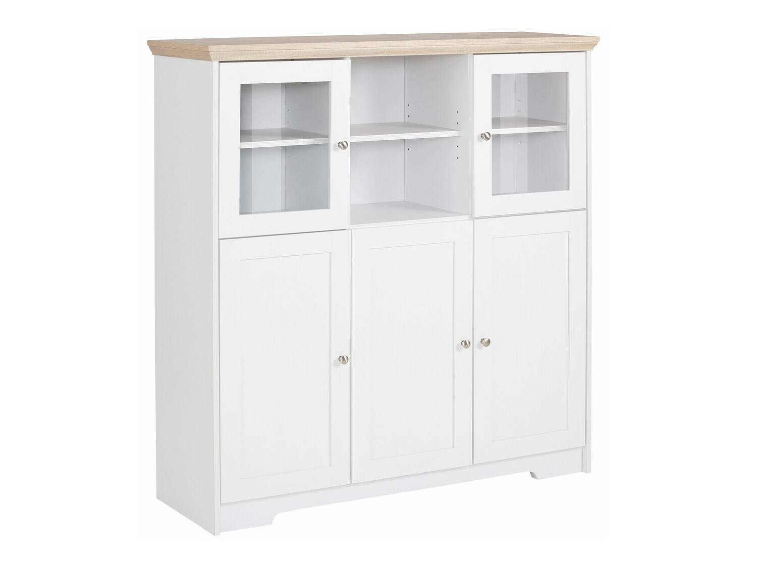 Spintelė Odemela 104 (Balta + Šviesus ąžuolas)