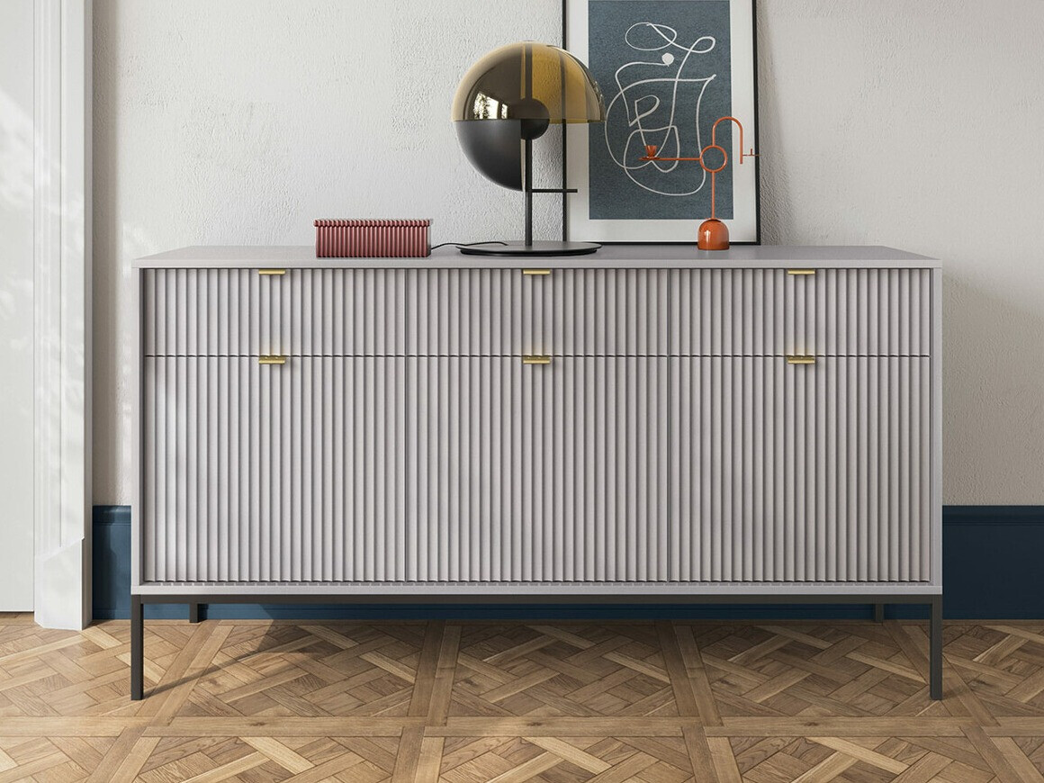 Komoda Lima L105 (Pilka + Juoda)