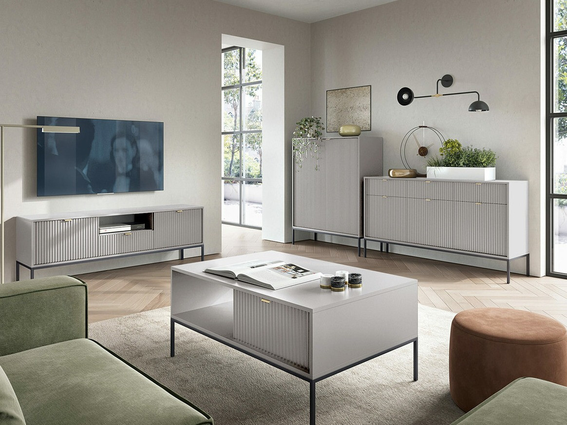 Komoda Lima L105 (Pilka + Juoda)