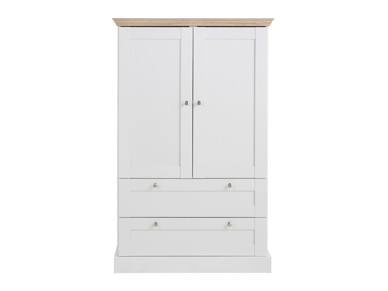 Komoda Lirveri 102 (Balta + Šviesus ąžuolas)