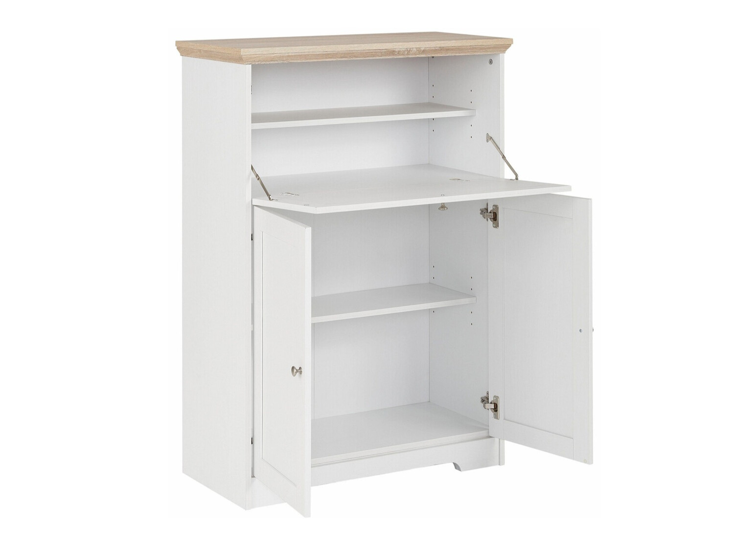 Spintelė Odemela 107 (Balta + Šviesus ąžuolas)