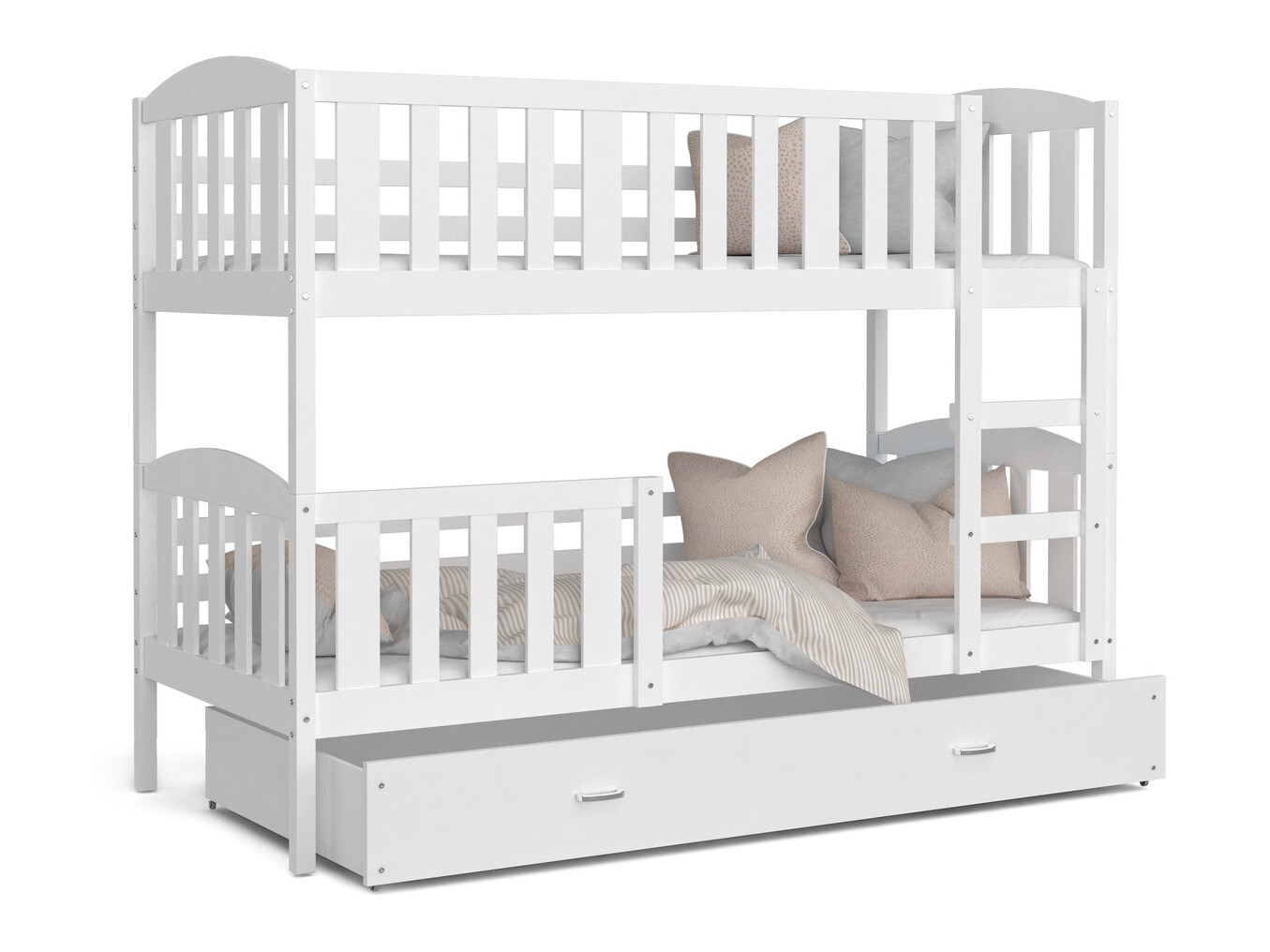 Dviaukštė lova Aurora 105 (Balta)