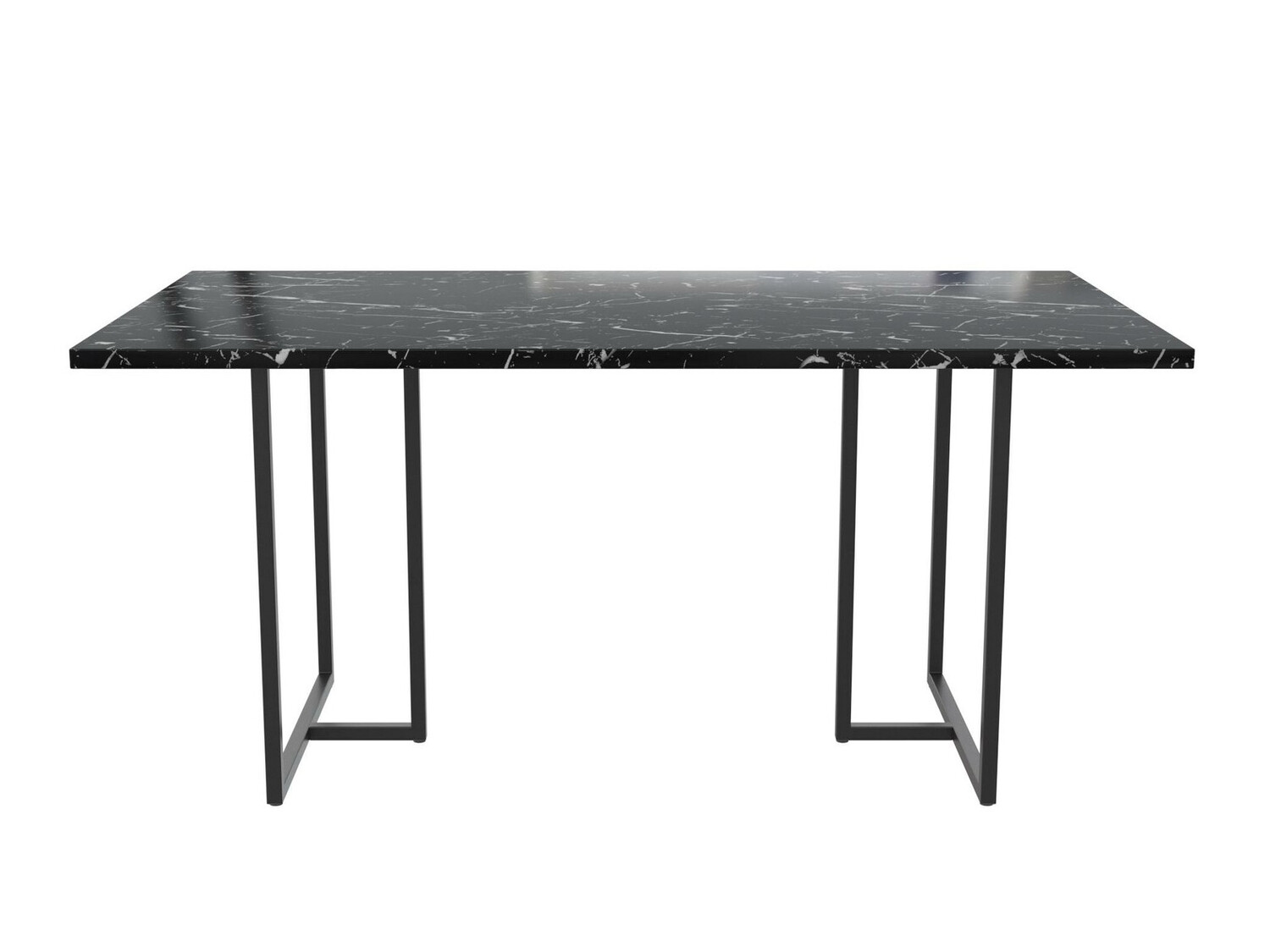 Stalas CosmoLiving by Cosmopolitan 122 (Juoda + Juodas marmuras)