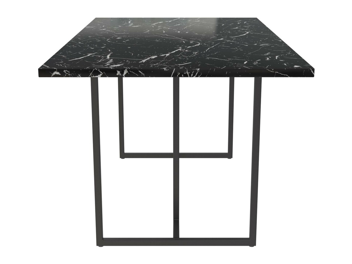 Stalas CosmoLiving by Cosmopolitan 122 (Juoda + Juodas marmuras)