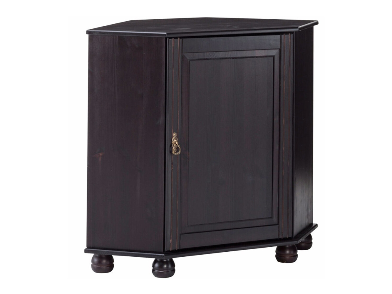 Kampinė spintelė Nolcore 105 (Tamsi ruda)