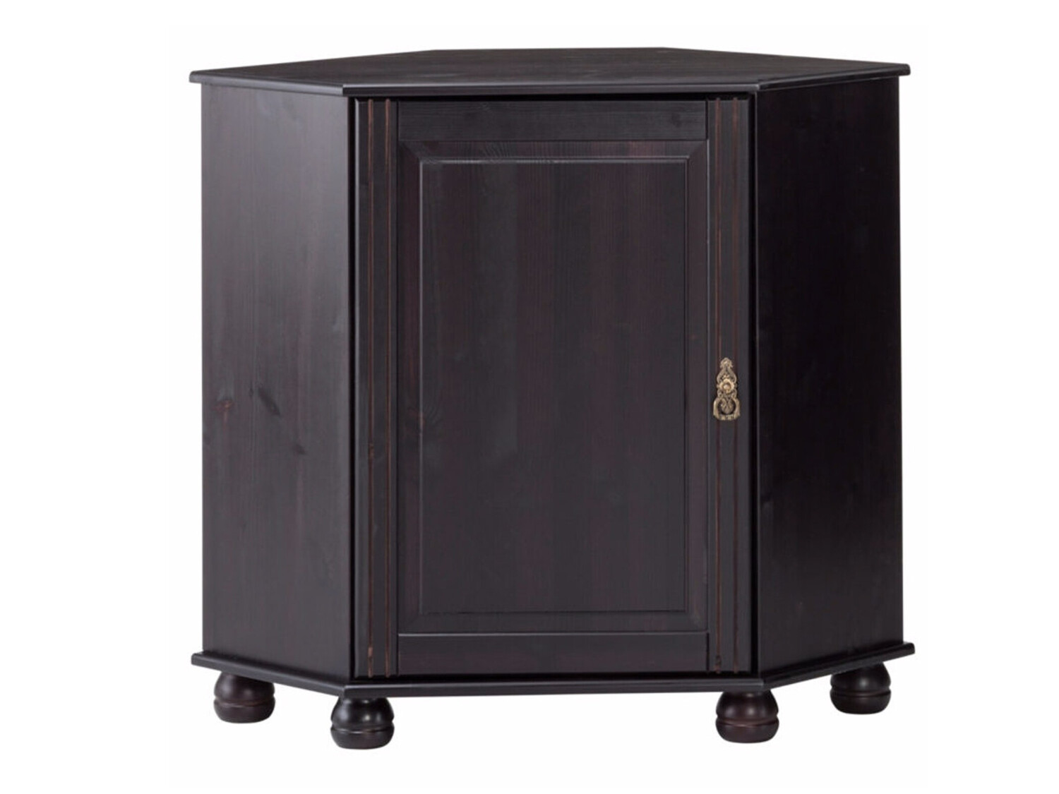 Kampinė spintelė Nolcore 105 (Tamsi ruda)