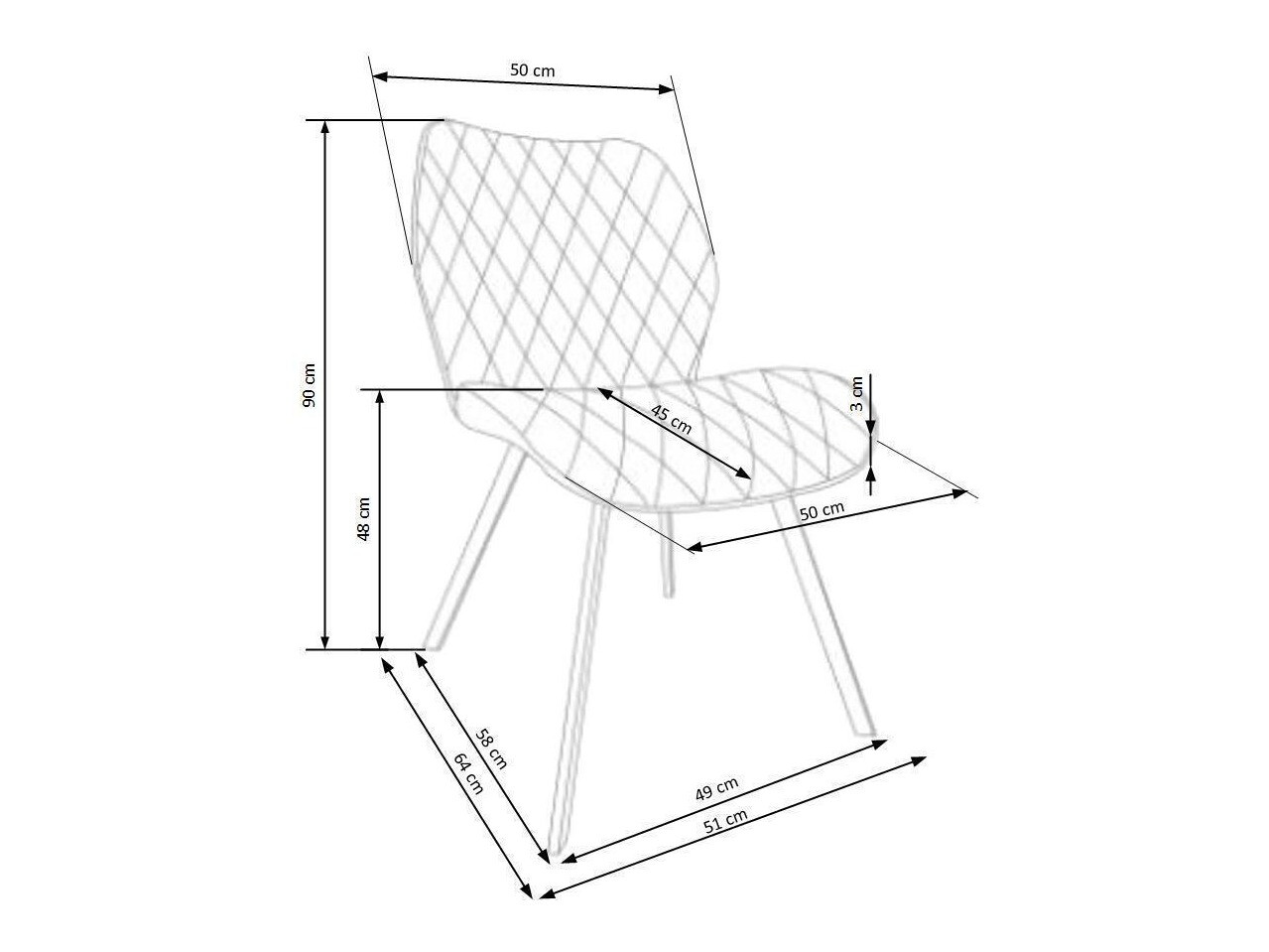 Kėdė Houston 626 (Pilka)
