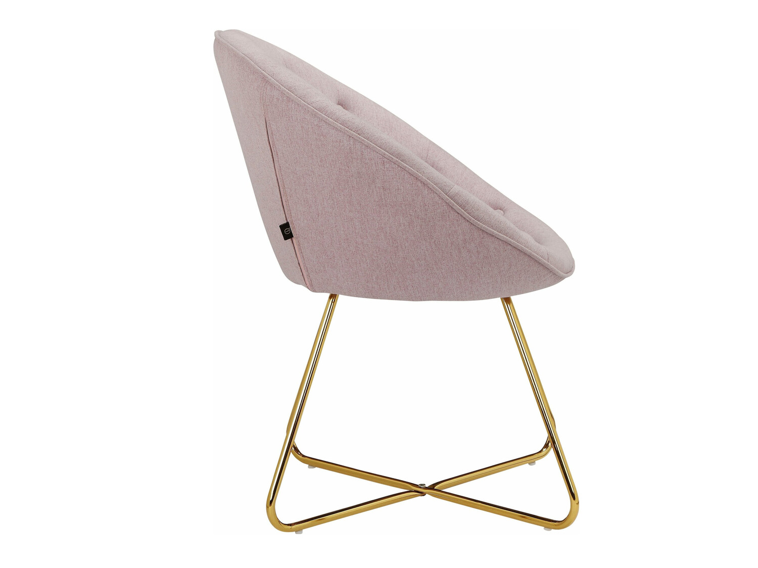 Fotelis Denton 416 (Šviesi rožinė + Auksinė)