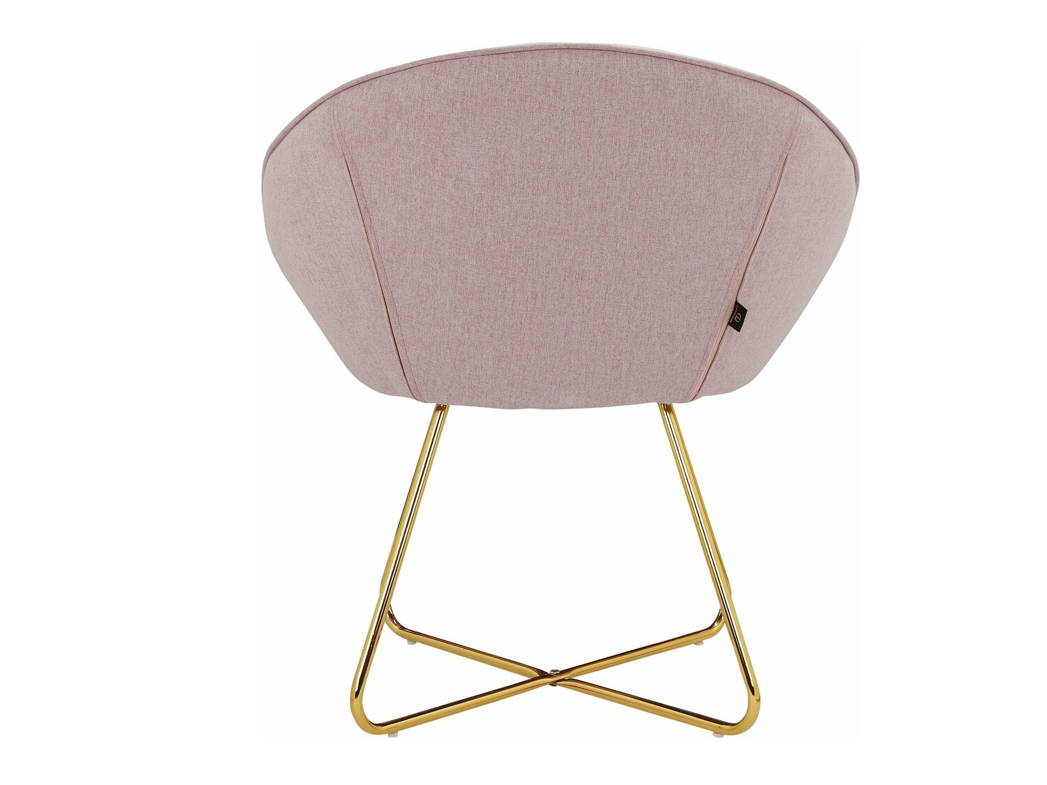 Fotelis Denton 416 (Šviesi rožinė + Auksinė)