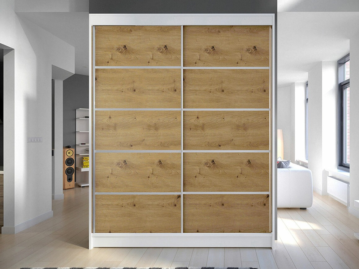 Spinta Closico Vastor IV (Balta + Artisan ąžuolas)