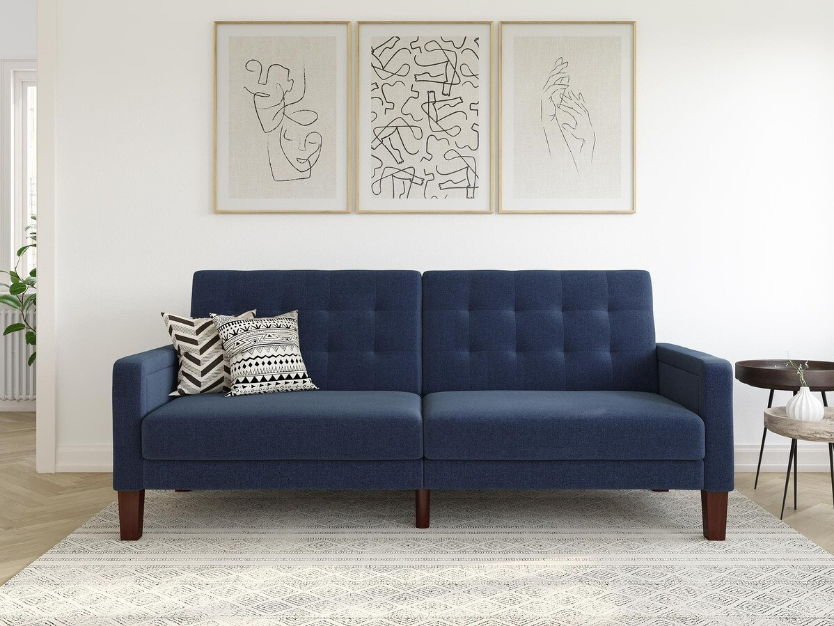 Sofa lova Tulsa 128 (Tamsi mėlyna)