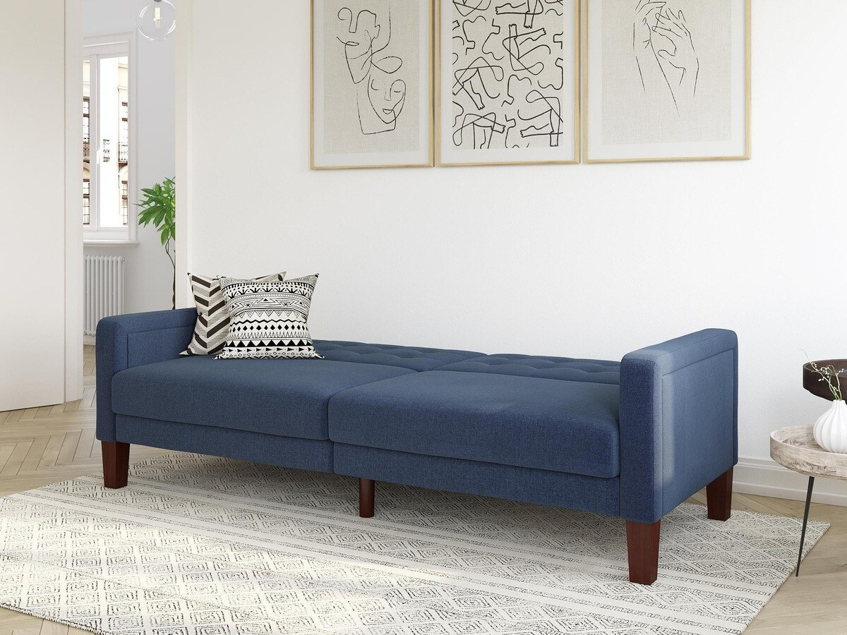 Sofa lova Tulsa 128 (Tamsi mėlyna)