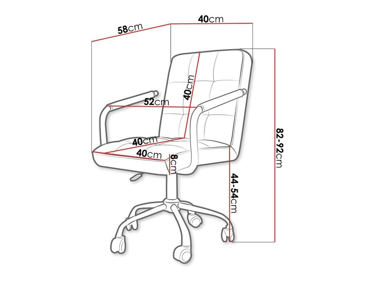 Biuro kėdė Comfivo Hilaritas I (Juoda)