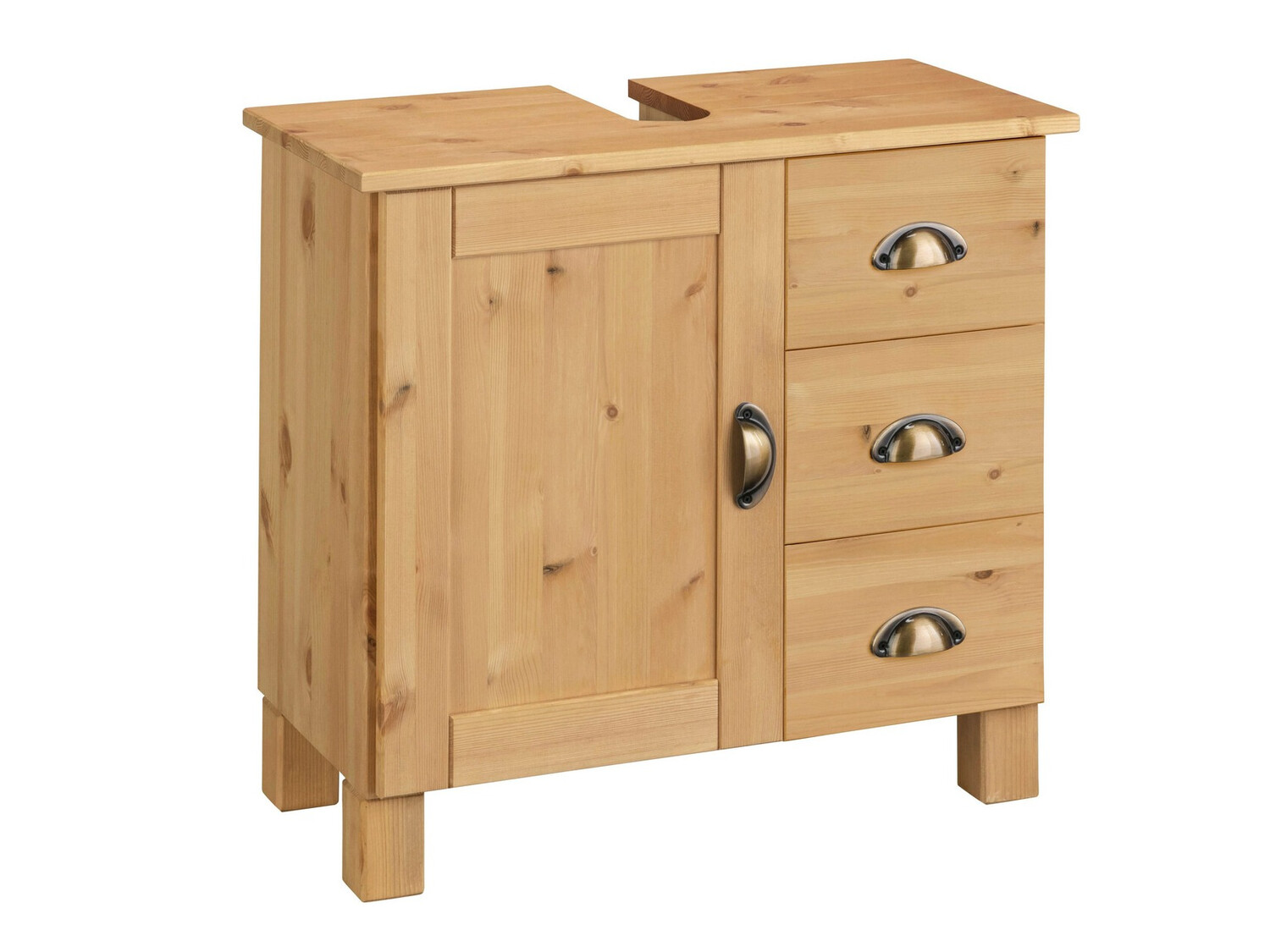 Pastatoma vonios spintelė praustuvui Serelbu 101 (Pušis)