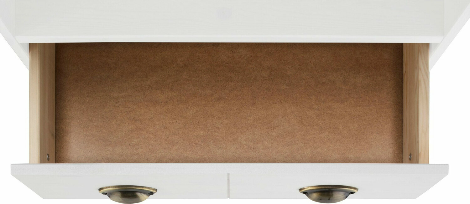 Pastatoma vonios spintelė Serelbu 105 (Balta + Šviesi ruda)