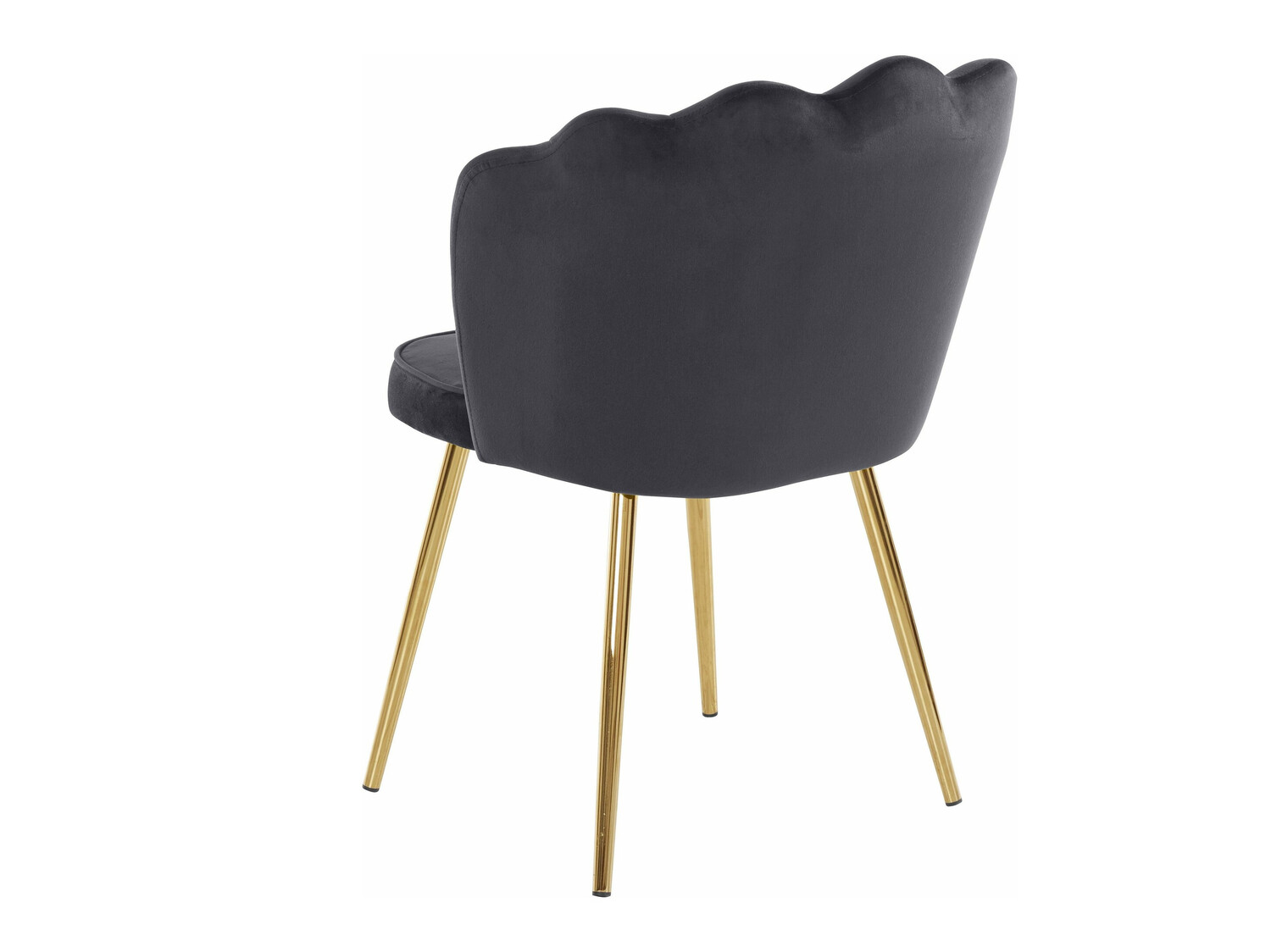 Kėdžių komplektas Denton 595 (Pilka + Auksinė)