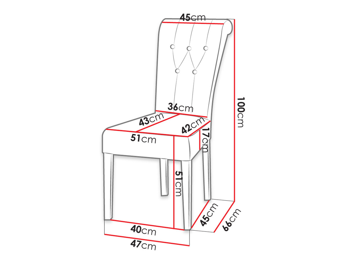 Kėdė Racine 107 (Balta)