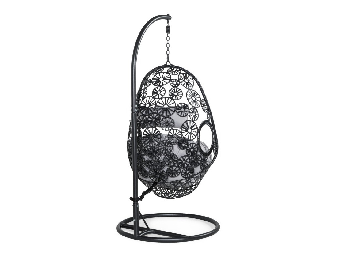 Supamas krėslas Comfort Garden 1566 (Juoda + Pilka)