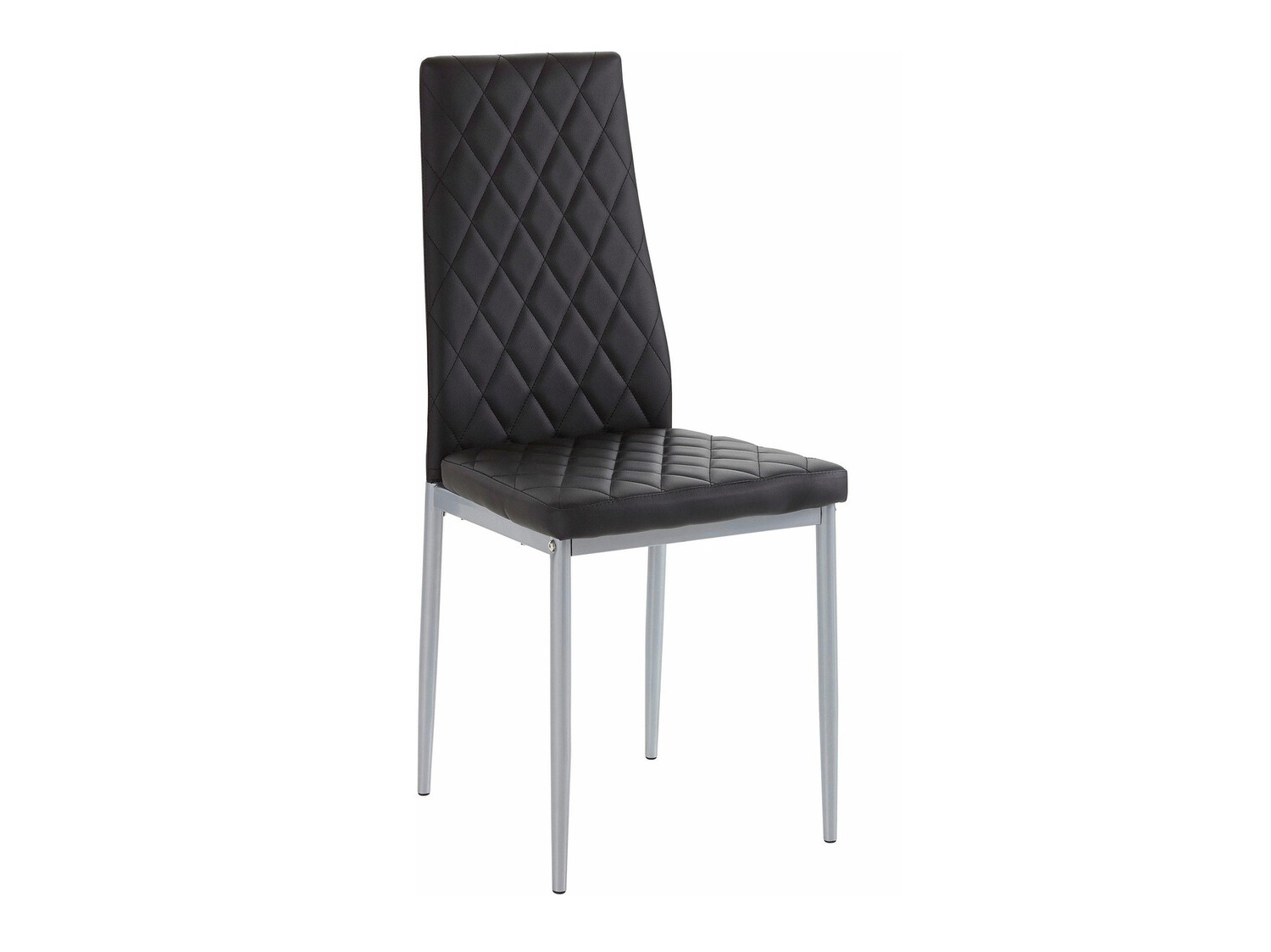 Valgomojo komplektas Denton 598 (Juoda + Sidabrinė)