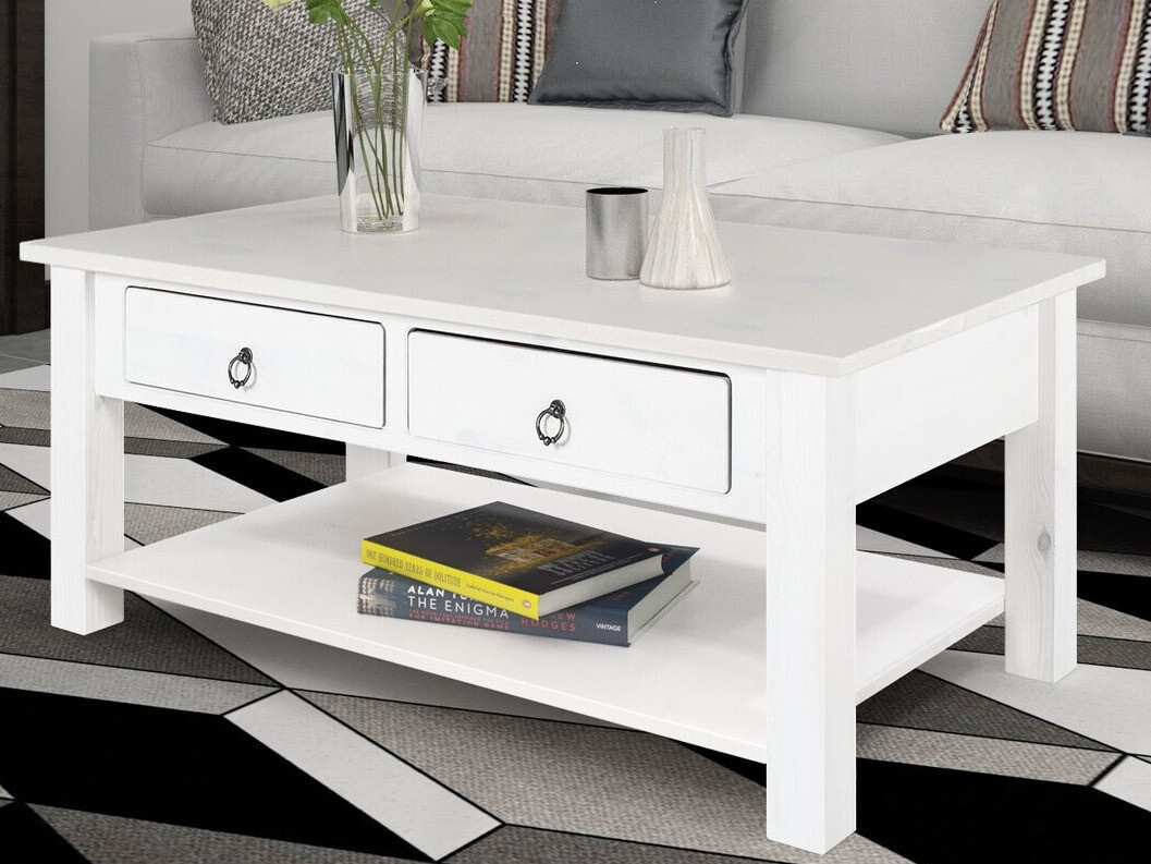 Žurnalinis staliukas Denton 120 (Balta)