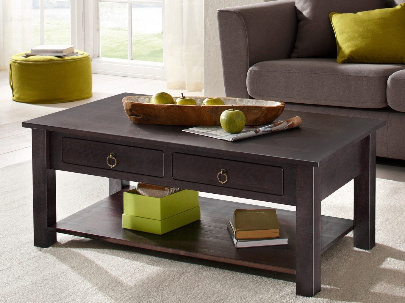 Žurnalinis staliukas Denton 120 (Tamsi ruda)