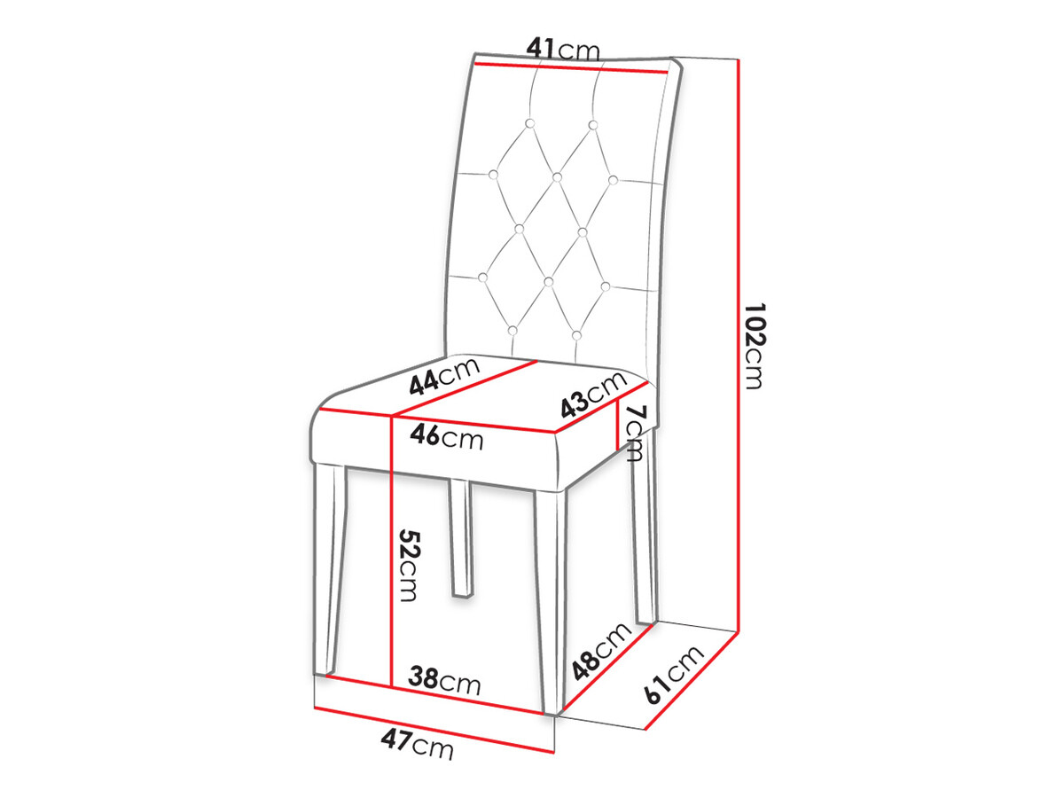 Kėdė Racine 111 (Balta + Magic Velvet 2219)