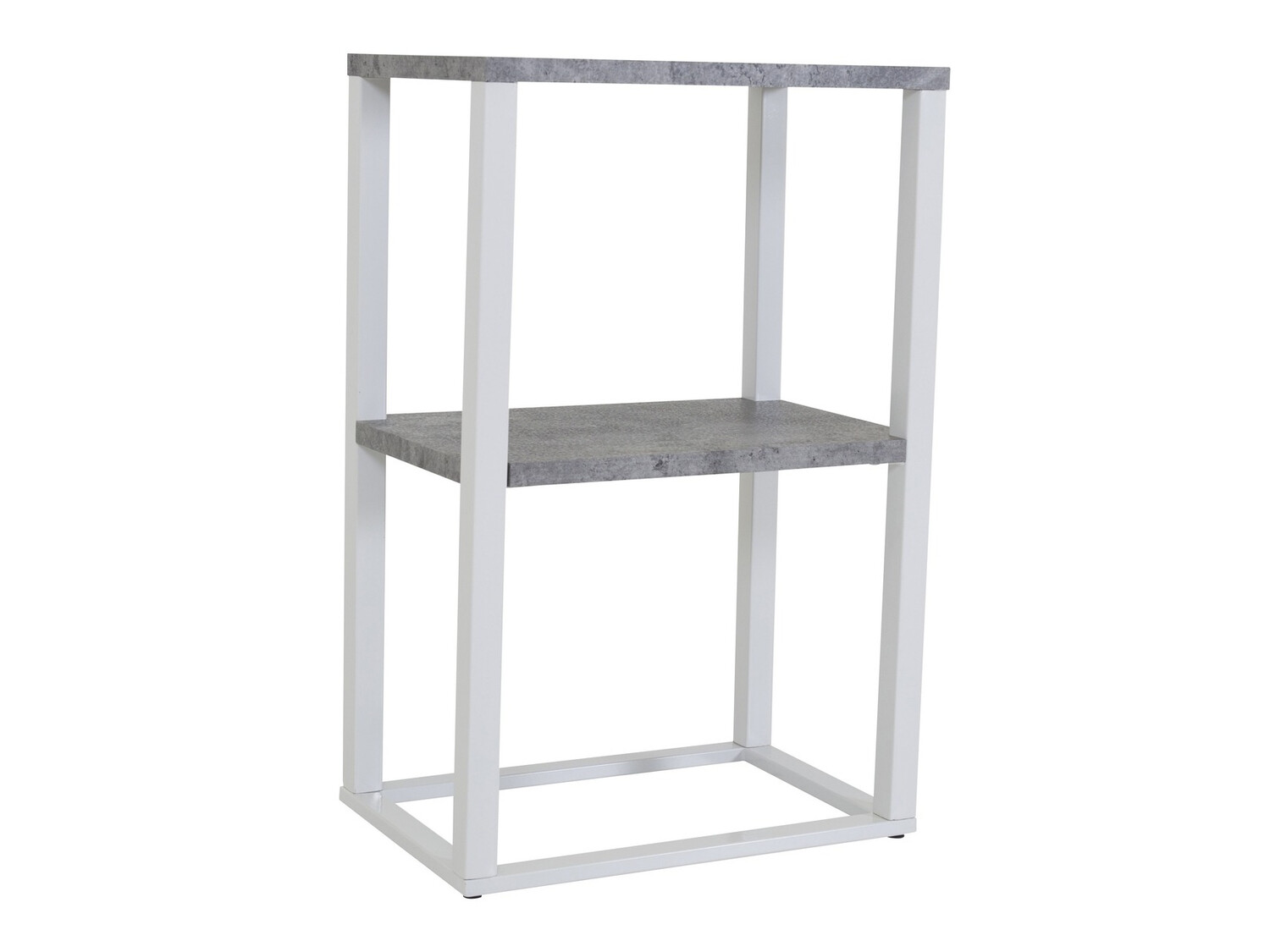 Šoninis staliukas Dallas 260 (Betonas + Balta)