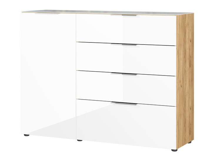 Komoda Sacramento 300 (Balta + Navarra ąžuolas)