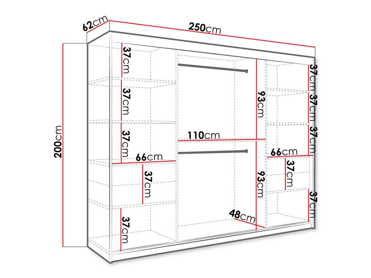 Spinta Hartford 245 (Matinė juoda + Juodas marmuras)